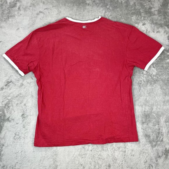 Colosseum Athletics CAROLINA Stitched Men's Casual Red Short Sleeve T-Shirt XXL - Picture 3 of 8